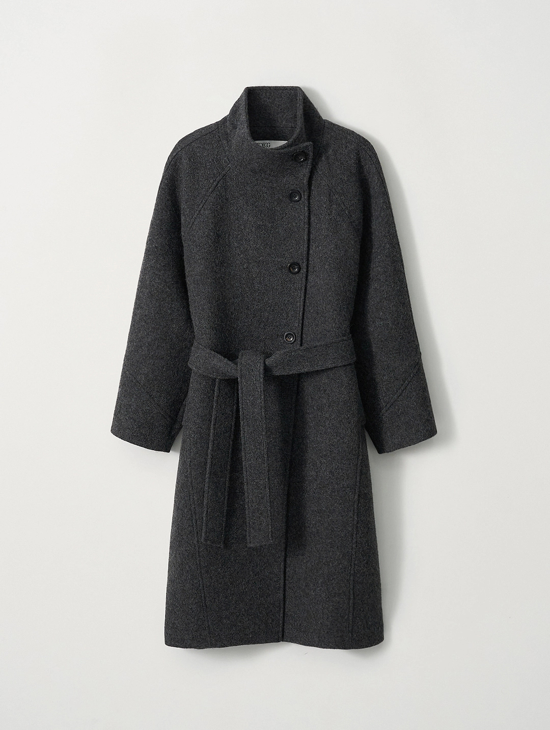 토그 Marron Mid-Neck Coat (Charcoal) 상품 이미지 2