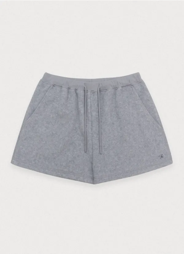 [2nd] Fleece out short pants - grey