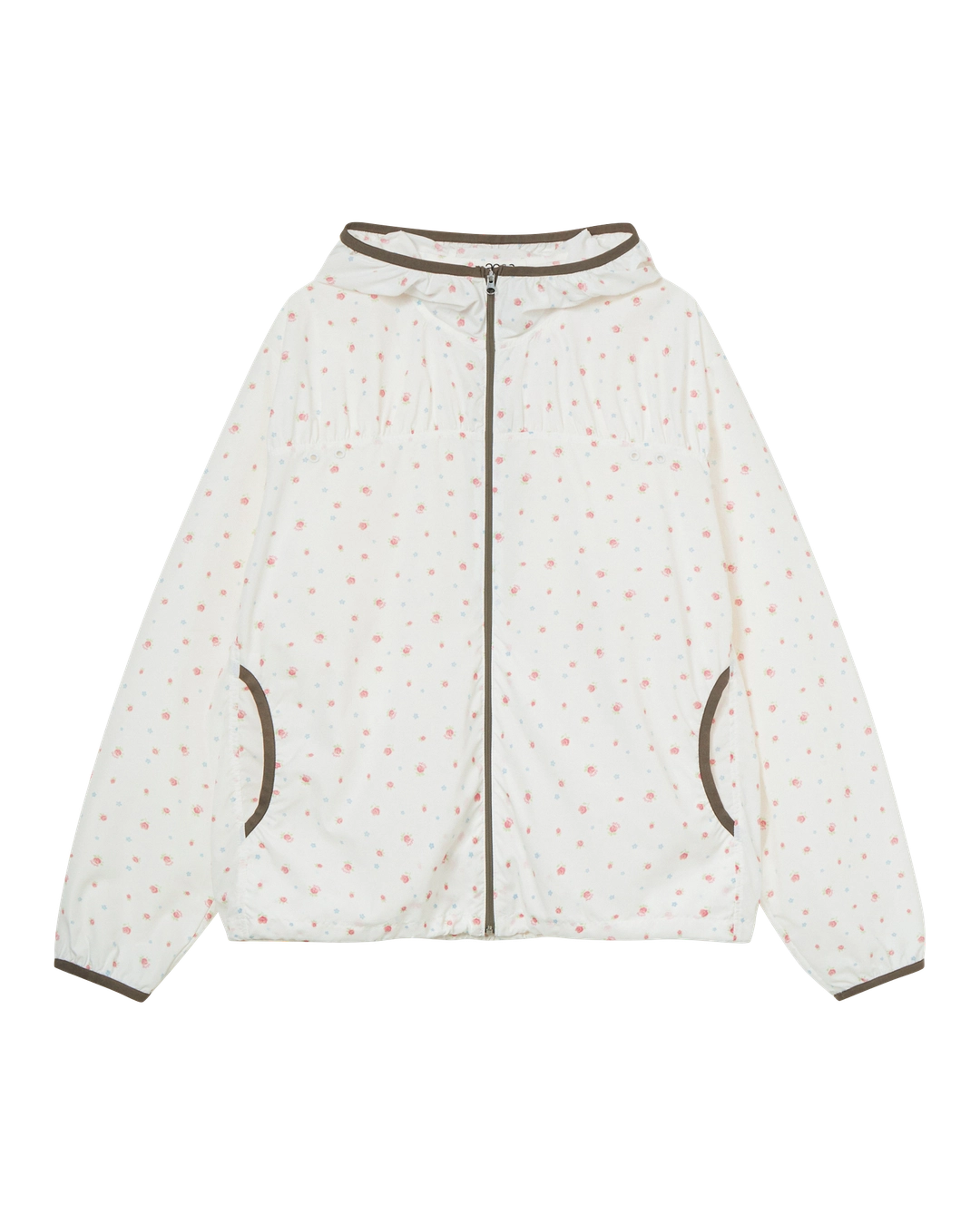 에이이에이이 FLOWER WINDBREAKER JACKET [WHITE] 상품 이미지 1