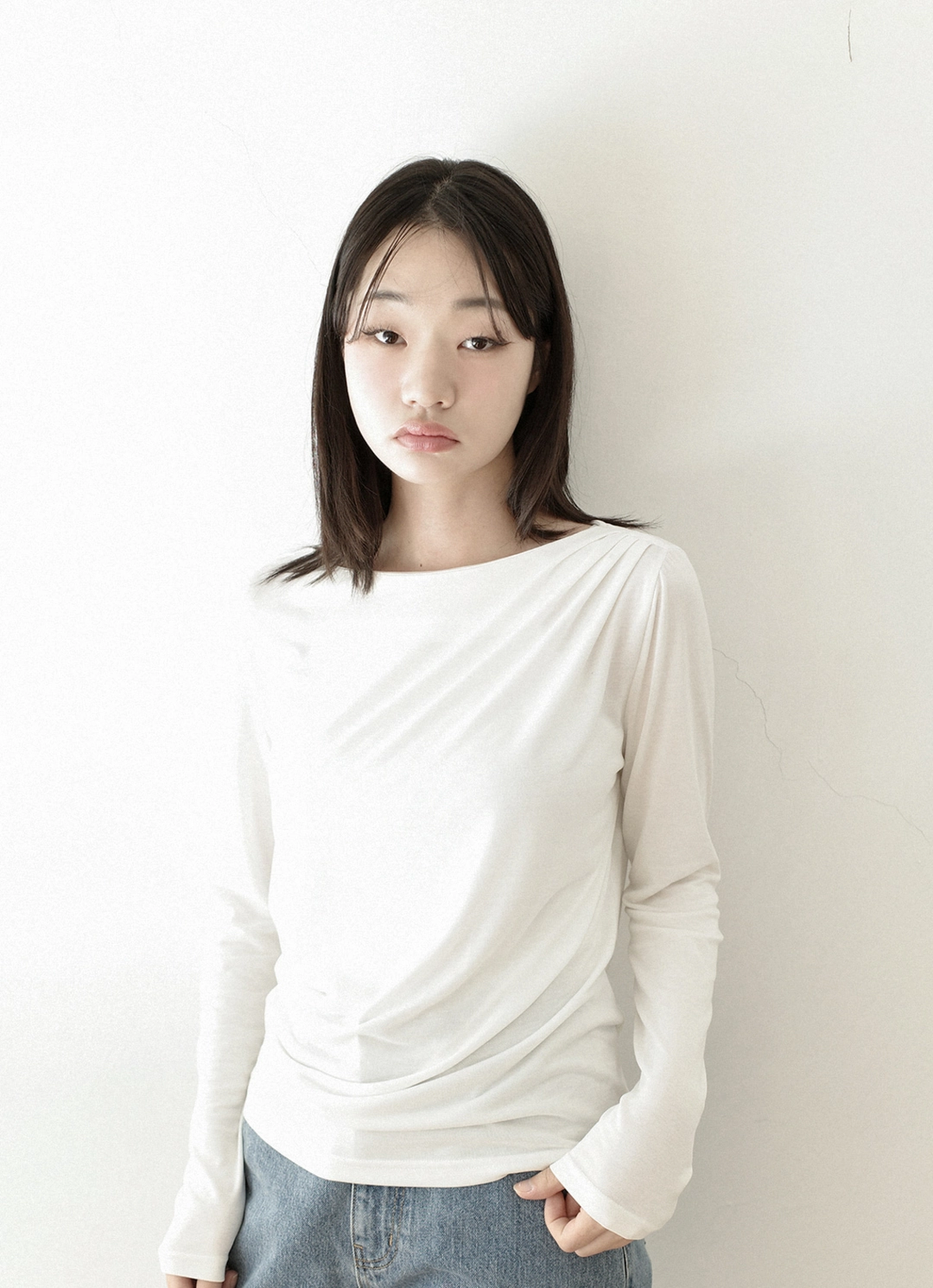 한올 Drape Tee (Ivory) 상품 이미지 2