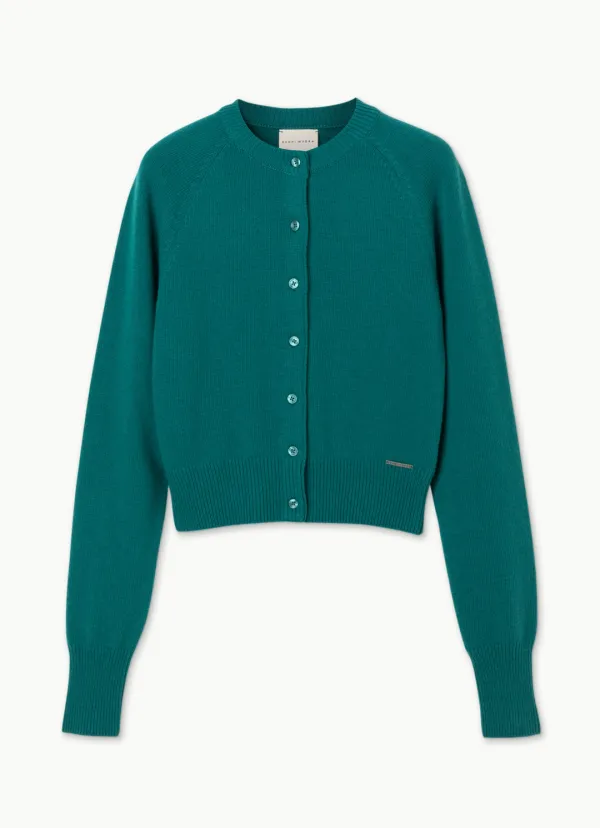 Petite cardigan_Cadmium Green