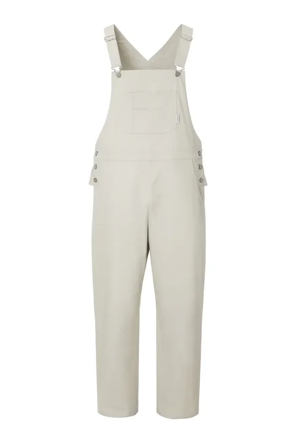Frill baggy overalls