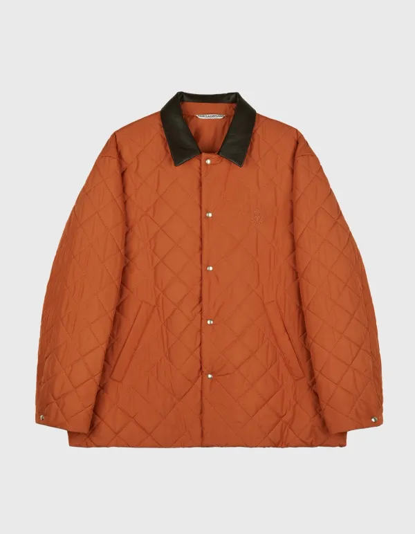 CREST QUILTED JACKET / Orange
