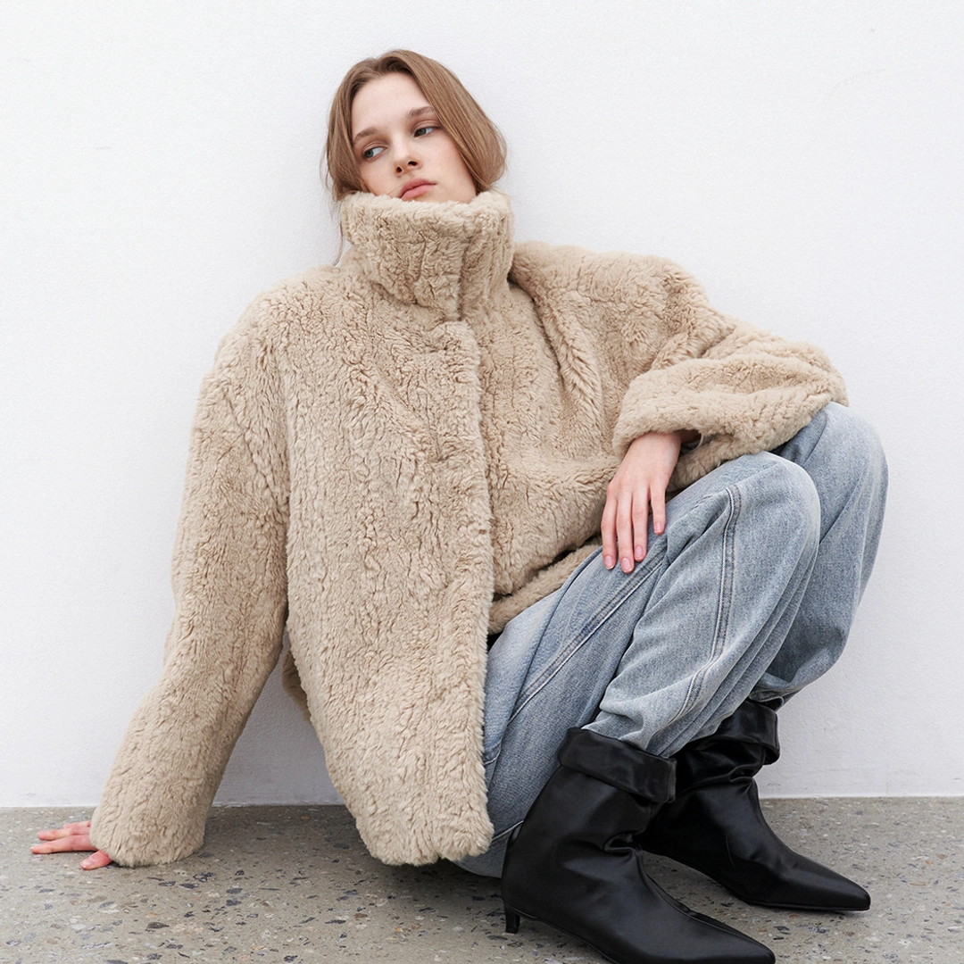 아뜰리에 나인 (JK-3051)FLUFFY HAIRY FUR JACKET 상품 이미지 2