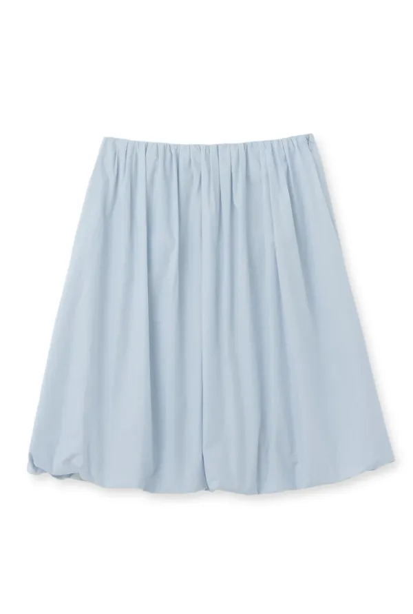 COTTON BALLOON SKIRT (LIGHT BLUE)