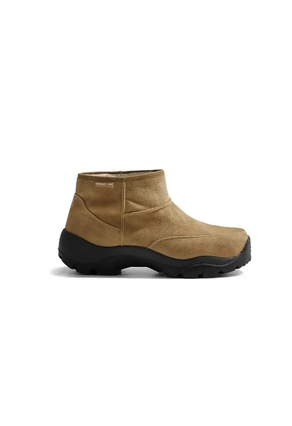 SUEDE MOUNTAIN ANKLE BOOTS, BEIGE
