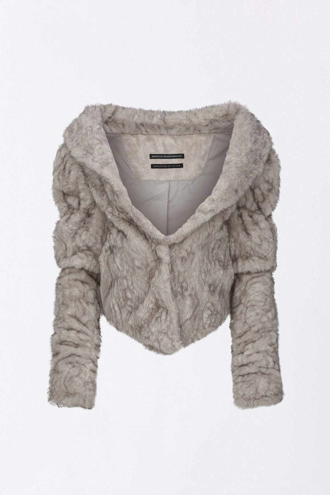 스컬프터 Faux Fur Corset Jacket Warm Gray 상품 이미지 1