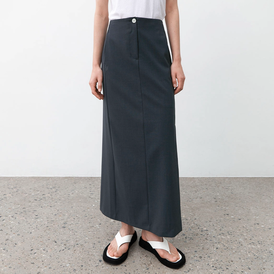 아뜰리에 나인 (SK-5022)ESSENTIAL TAS SET-UP LONG SKIRT 상품 이미지 2