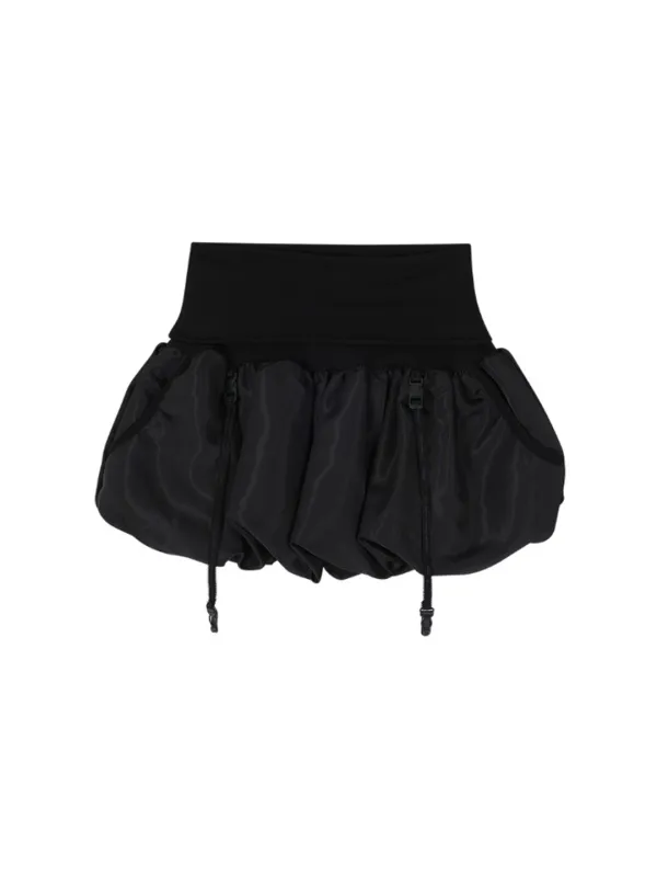 [Last one] LACE STRAP BALLOON SKIRT PANTS_BLACK