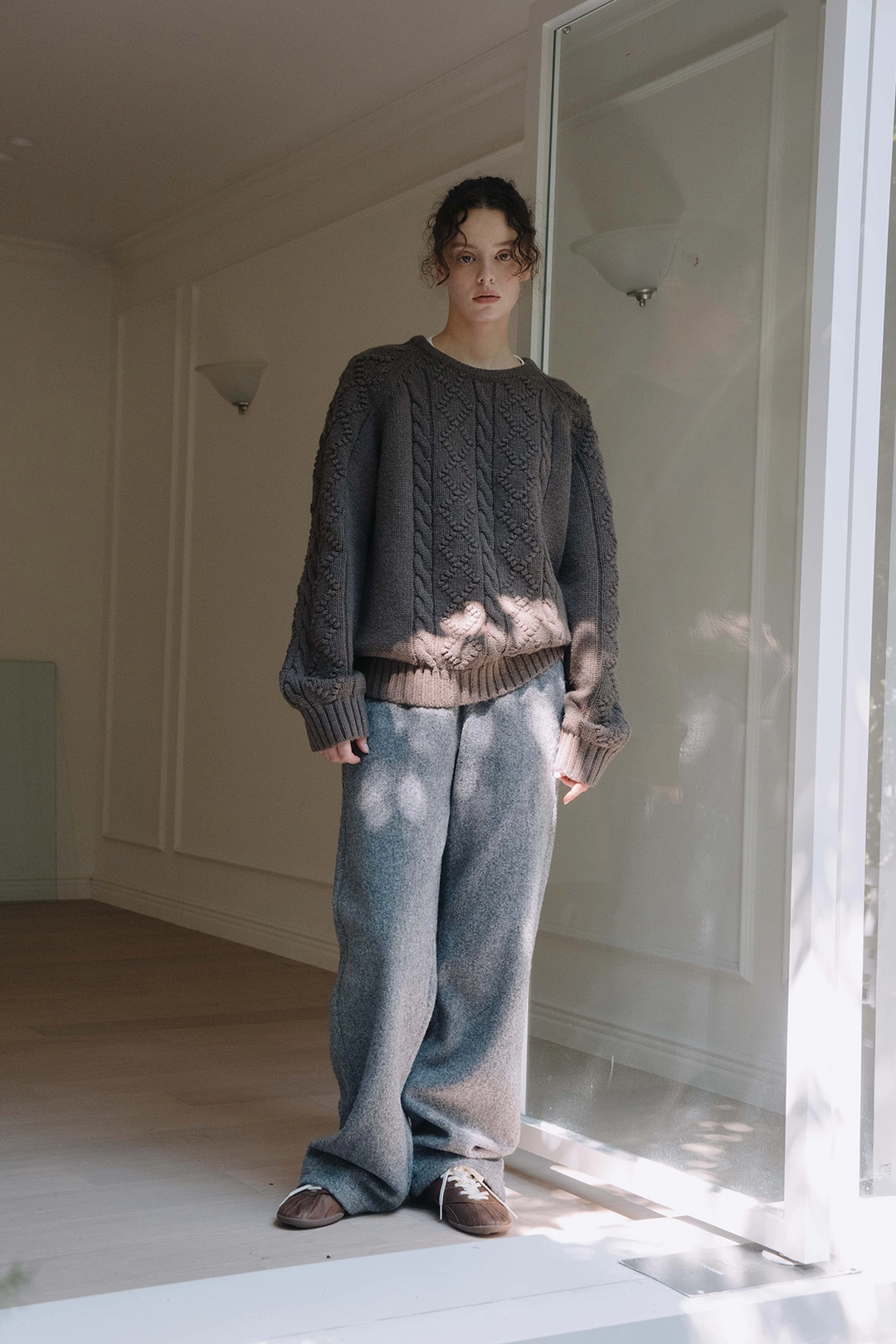 샤드라마 FORMULA SWEATER [ASH BROWN] 상품 이미지 2