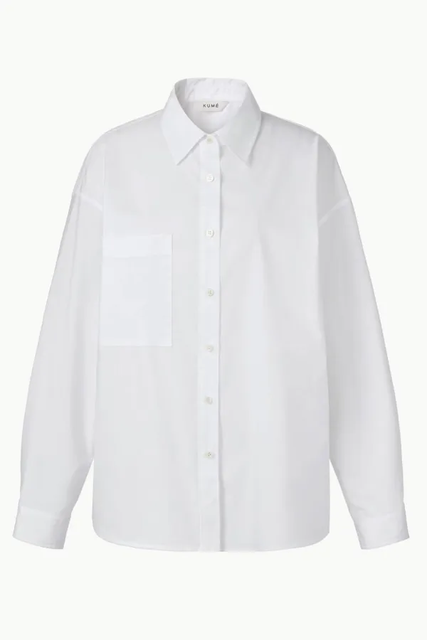 [3rd Re-order] Wrinkle Free Over-Fit Shirt, White