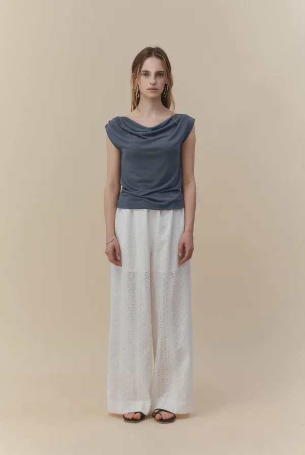 Dia Lace Long Pants (White)