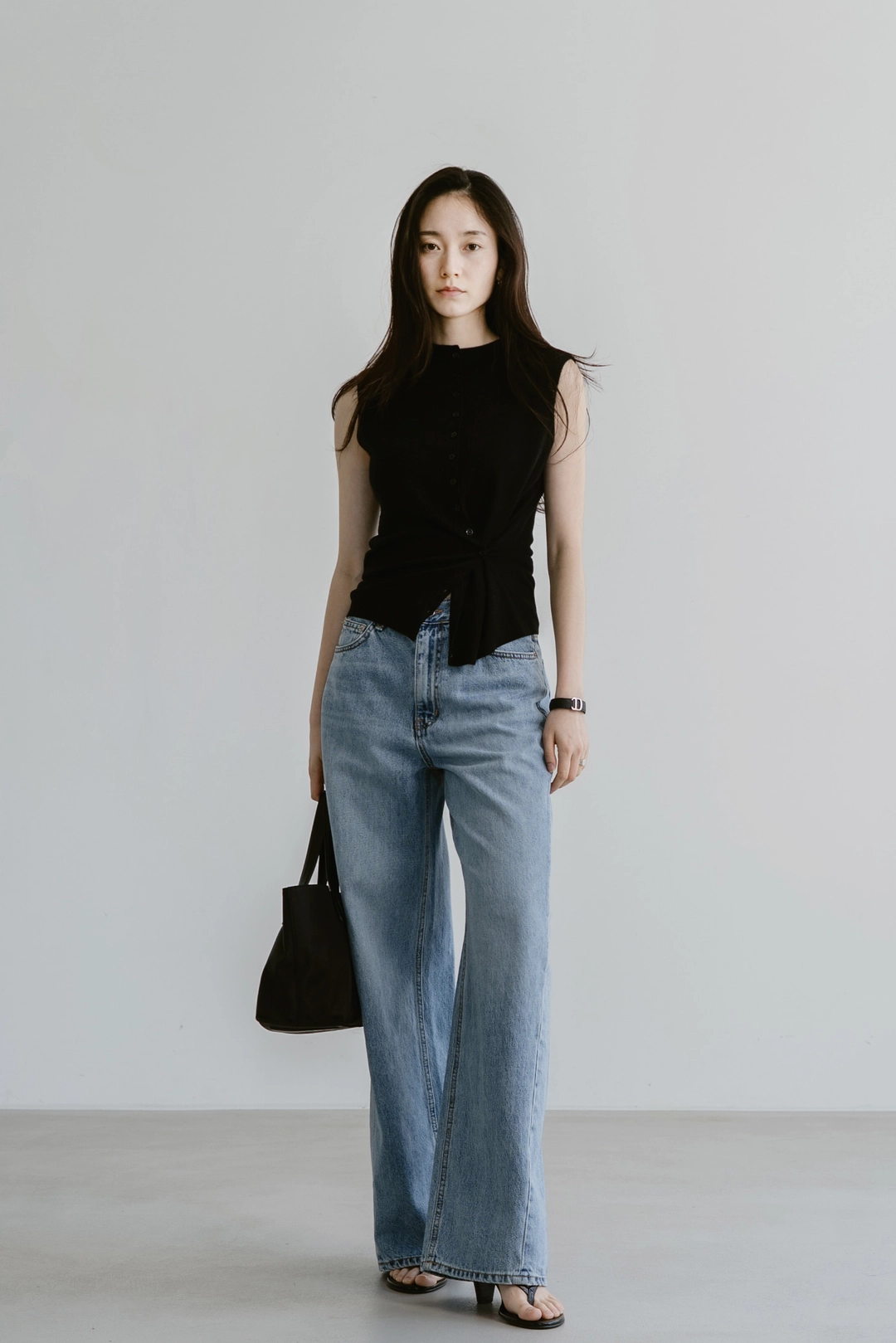 스앨더 41306_Blue wide-leg jeans 상품 이미지 2