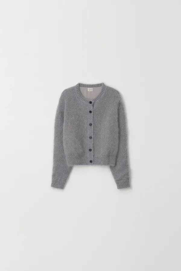 Fully Lined RMS Mohair Cardigan (charcoal)