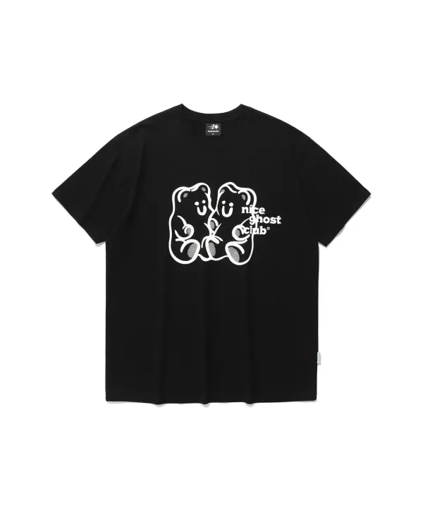 gummy bear&logo tee[black]