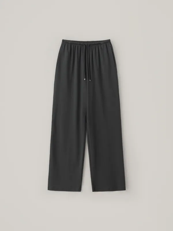 Jersey String Pants - Charcoal