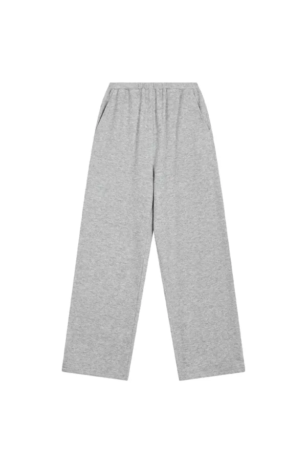 WIDE KNIT PANTS - GREY
