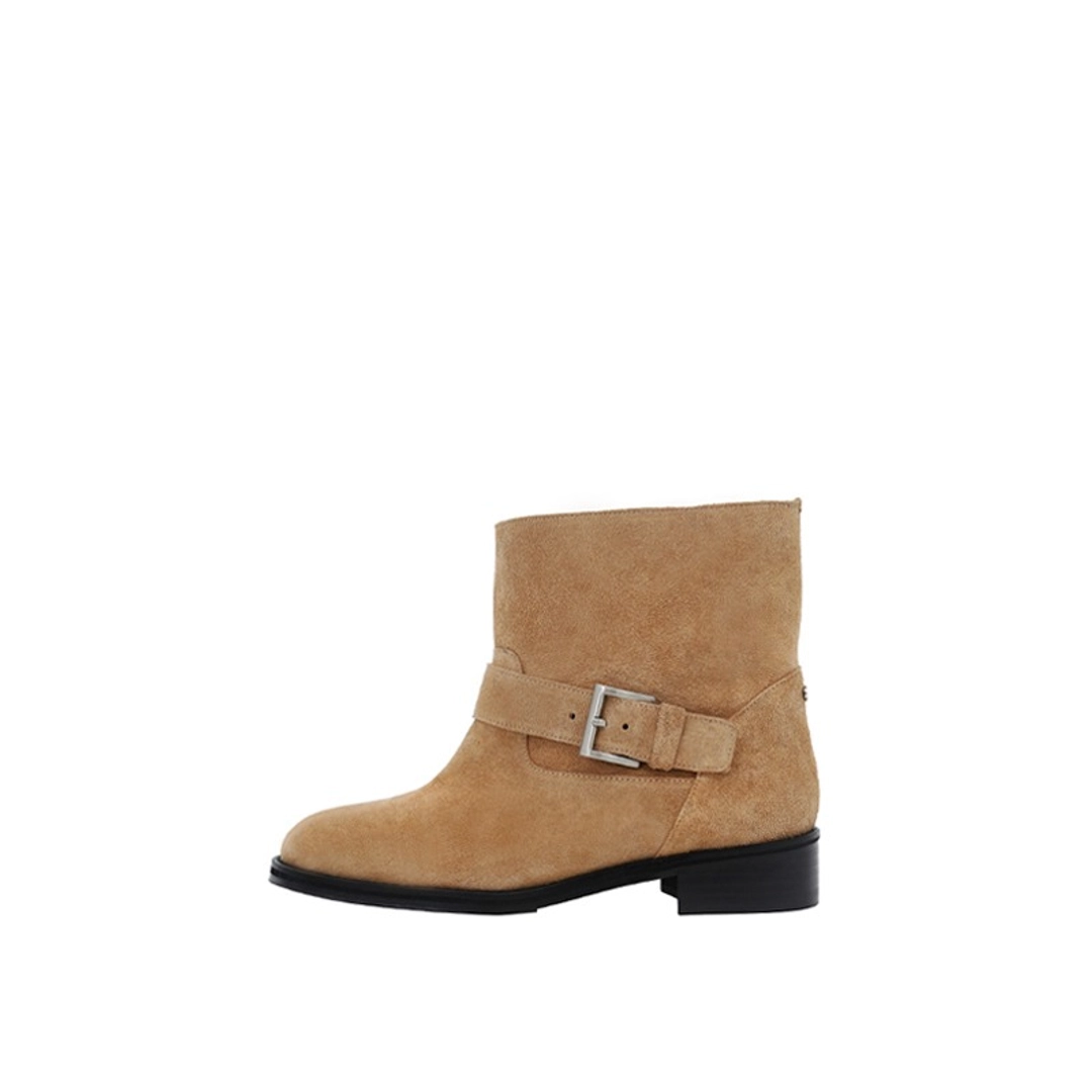 미닛뮤트 shorty buckle boots - suede beige 상품 이미지 1