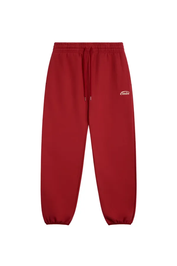 LOGO JOGGER SWEAT PANTS-RED