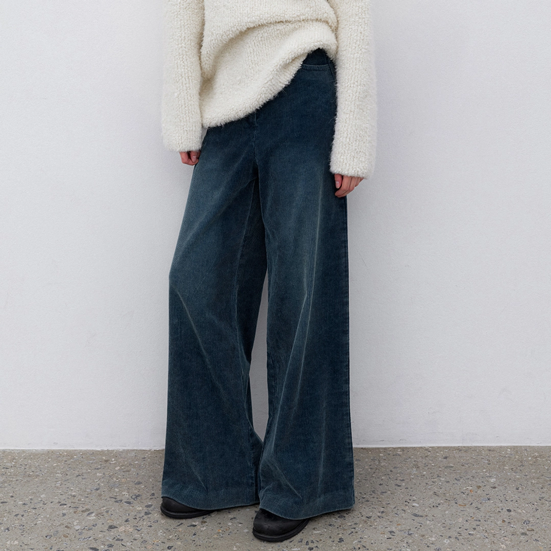 아뜰리에 나인 (PT-5724)HIGH WAIST SOFT WASHING CODUROY PANTS 상품 이미지 2