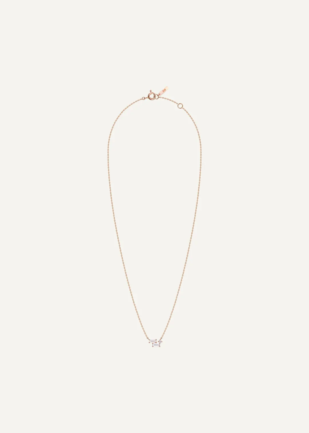 [14k] soir twin baguette cut N