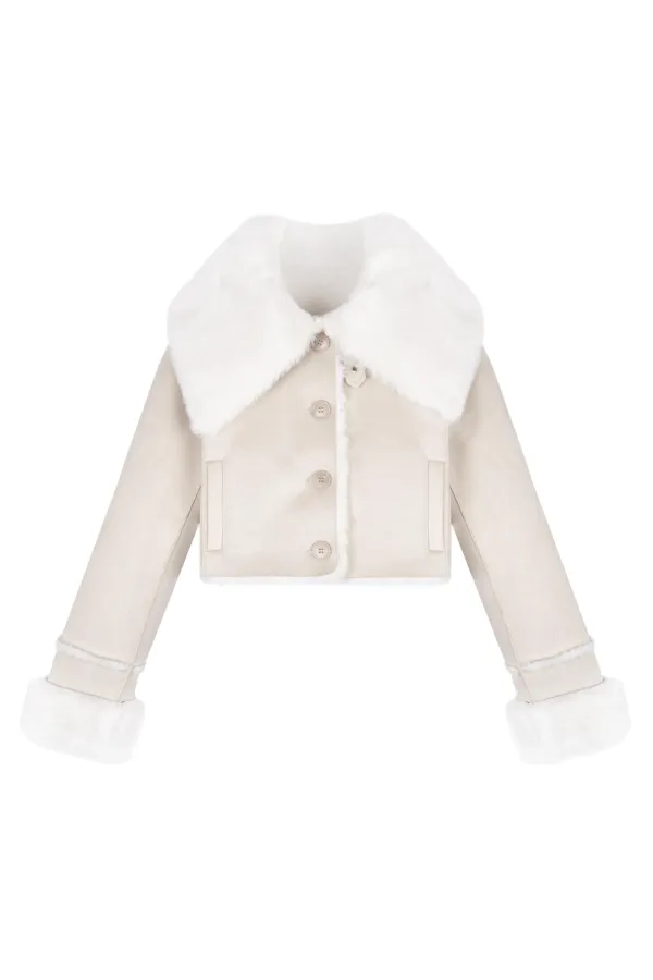 Crumble faux shearling mustang