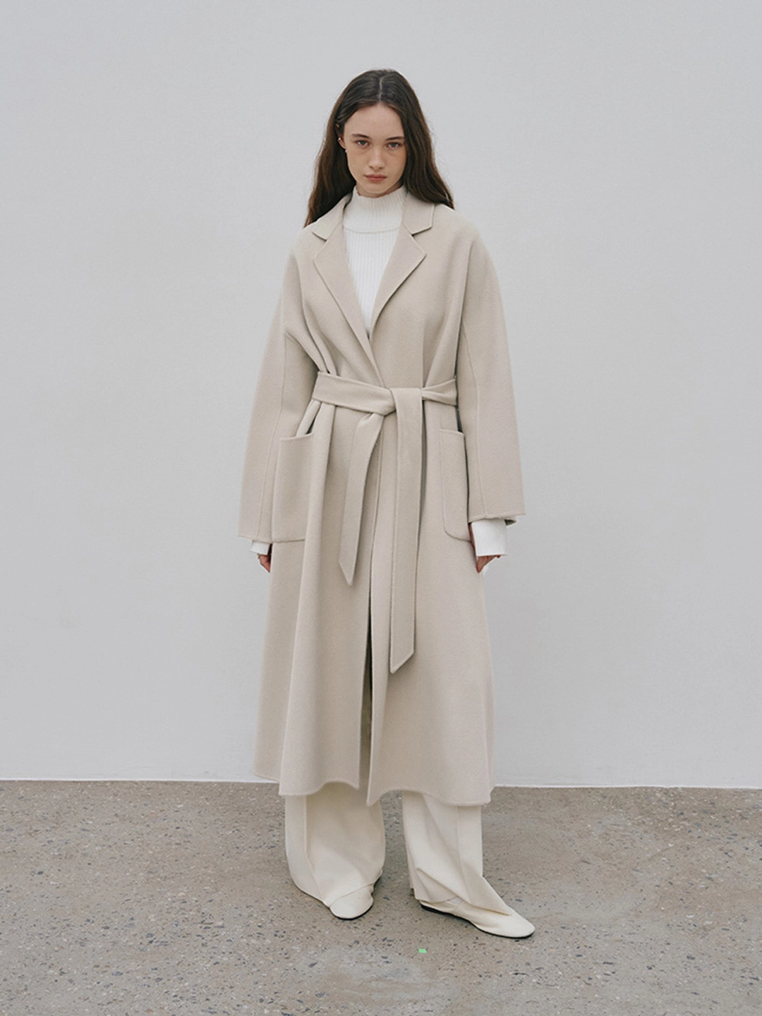 뮤제 [REFURB] MAGOT Reversible Merino Wool Handmade Coat_Cream Ivory 상품 이미지 2
