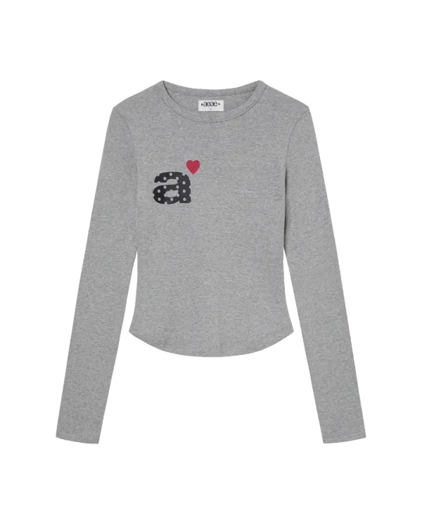 DOT SMALL LETTER L/S [MELANGE GREY]