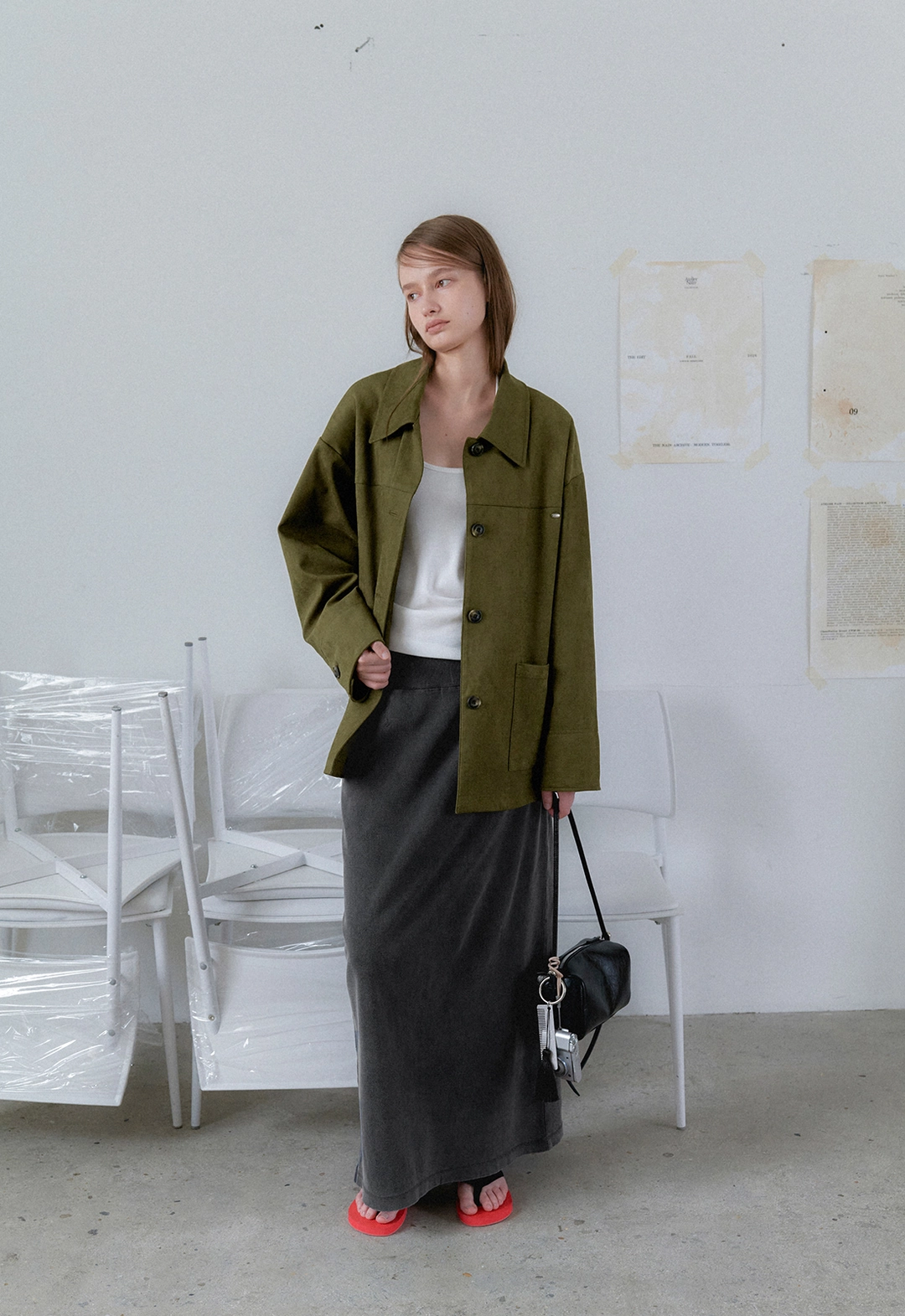 아뜰리에 나인 (JK-3075)SUEDE SET-UP CLASSIC HALF JACKET 상품 이미지 2