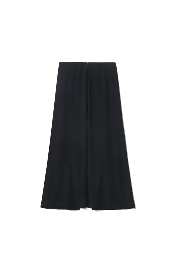 FLARE MAXI SKIRT [BLACK]