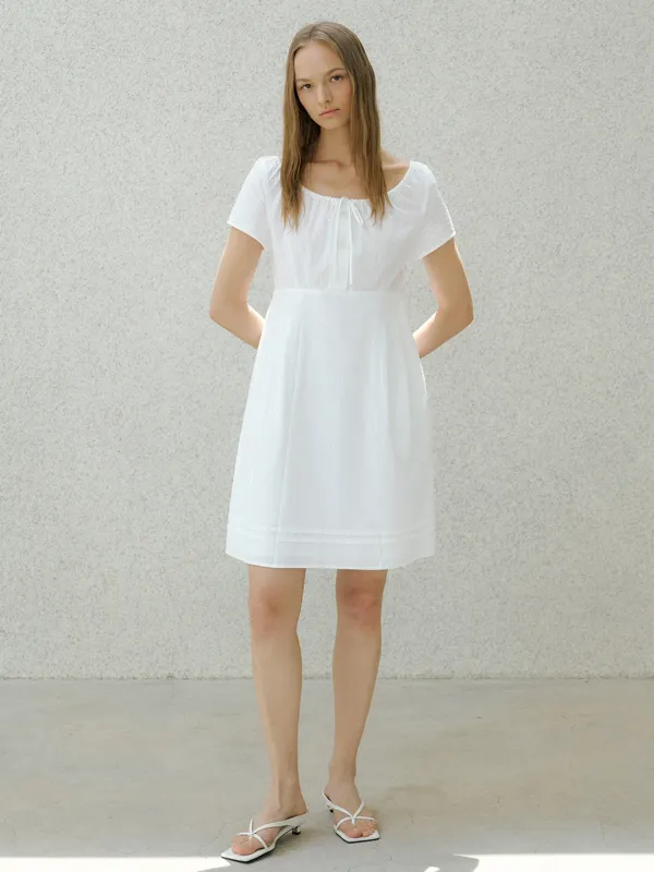 DOBBY HIGH WAIST OPS_WHITE