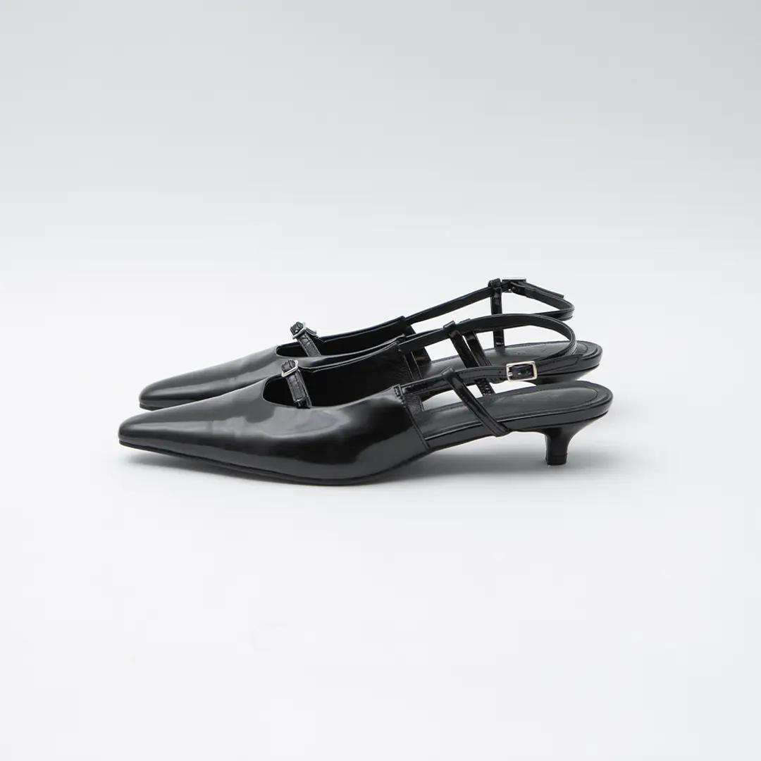 아뜰리에 나인 (Z-SH-3430)PETTI BUCKLE LEATHER SLINGBACK 상품 이미지 2