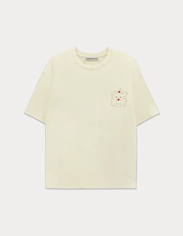 Butteree sketch over-fit top - Cream