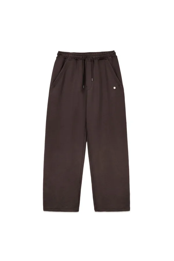 BACK POCKET GLITTER SWEATPANTS FOR MEN IN BROWN