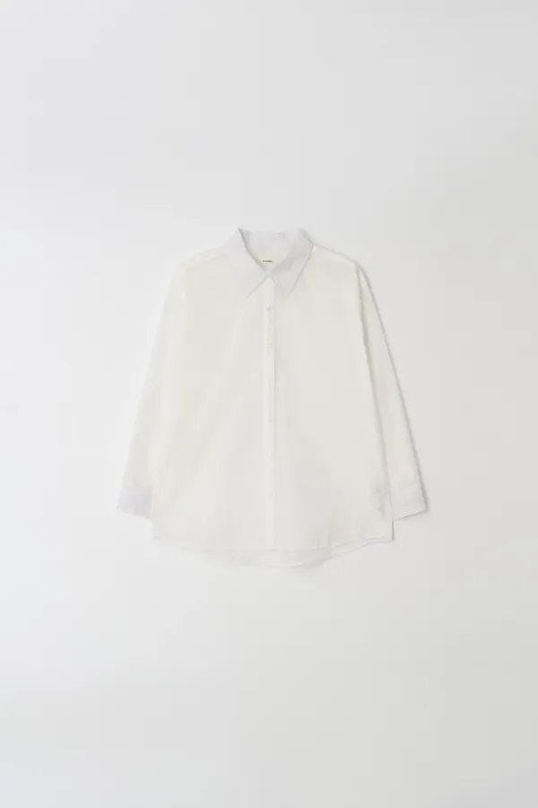 port sheer shirt (white stripe)
