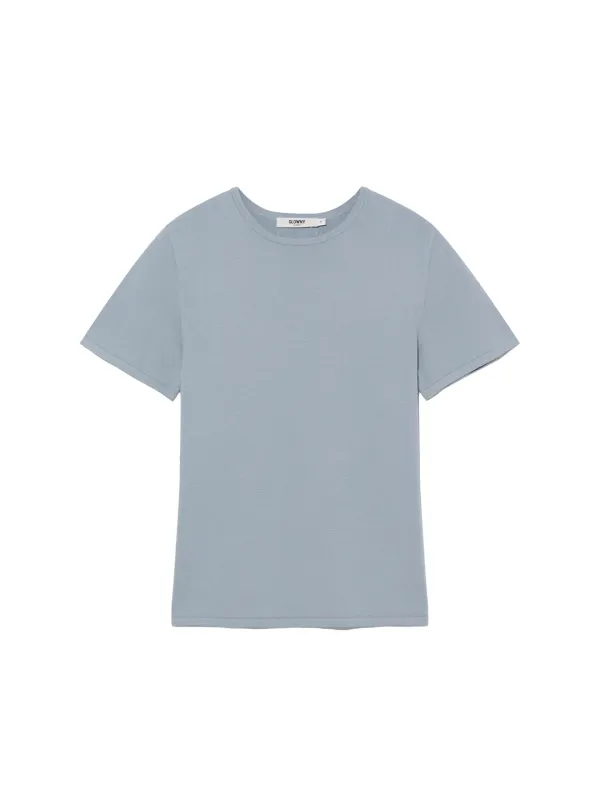G BABY KNIT TEE (DUST BLUE)
