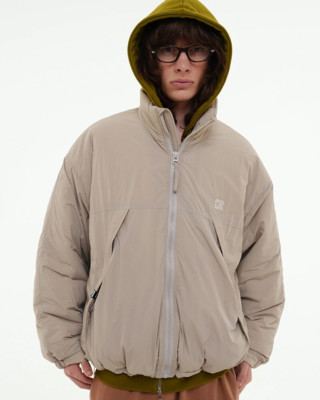 센토르 CENTAUR OVERSIZED PADDED JUMPER_LIGHT BEIGE 상품 이미지 1