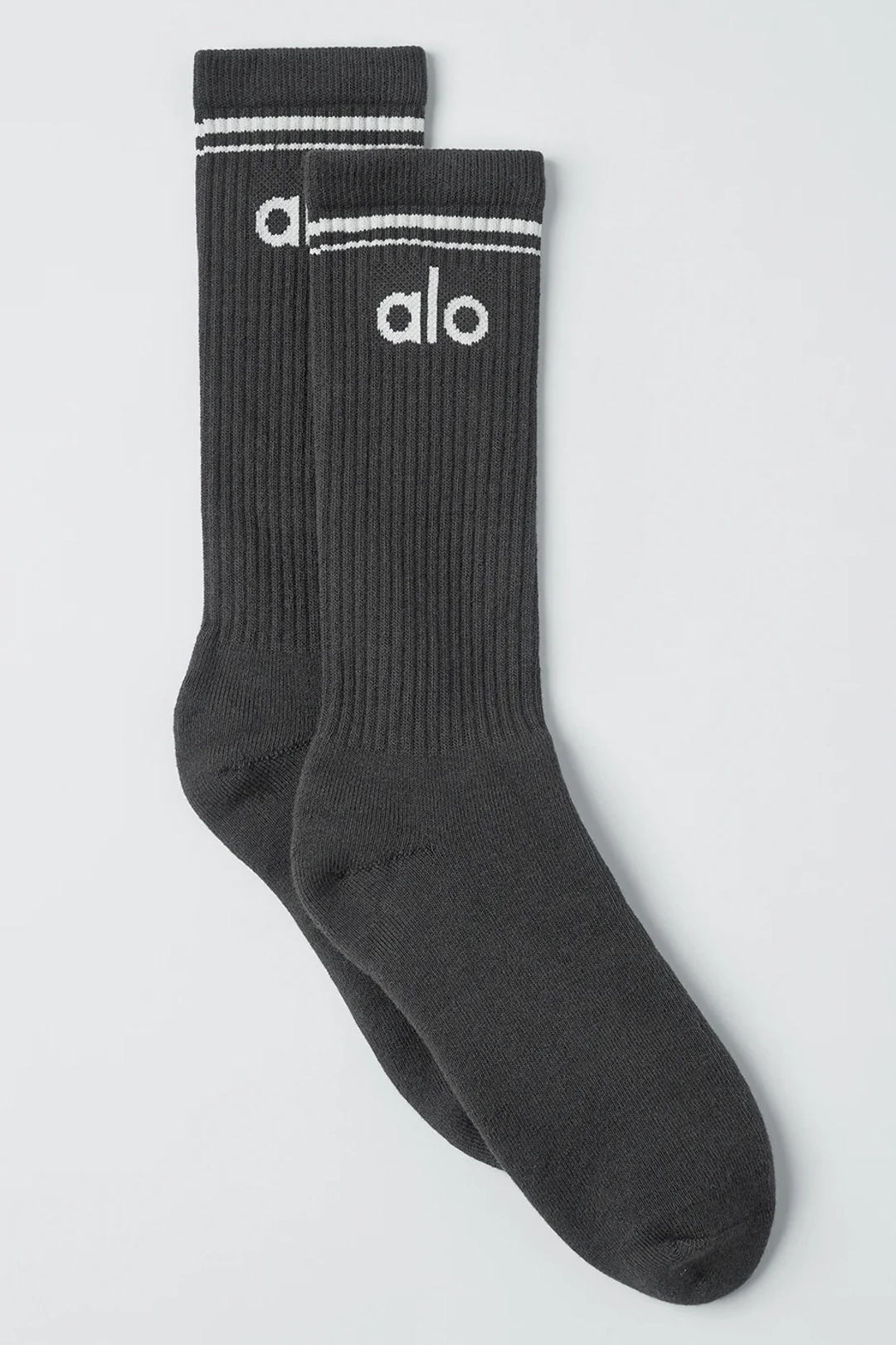 알로요가 Unisex Throwback Sock - Anthracite/White 상품 이미지 1
