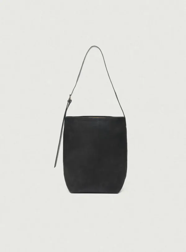 [Last Offer] Bucket Nubuck Tote Bag_Black