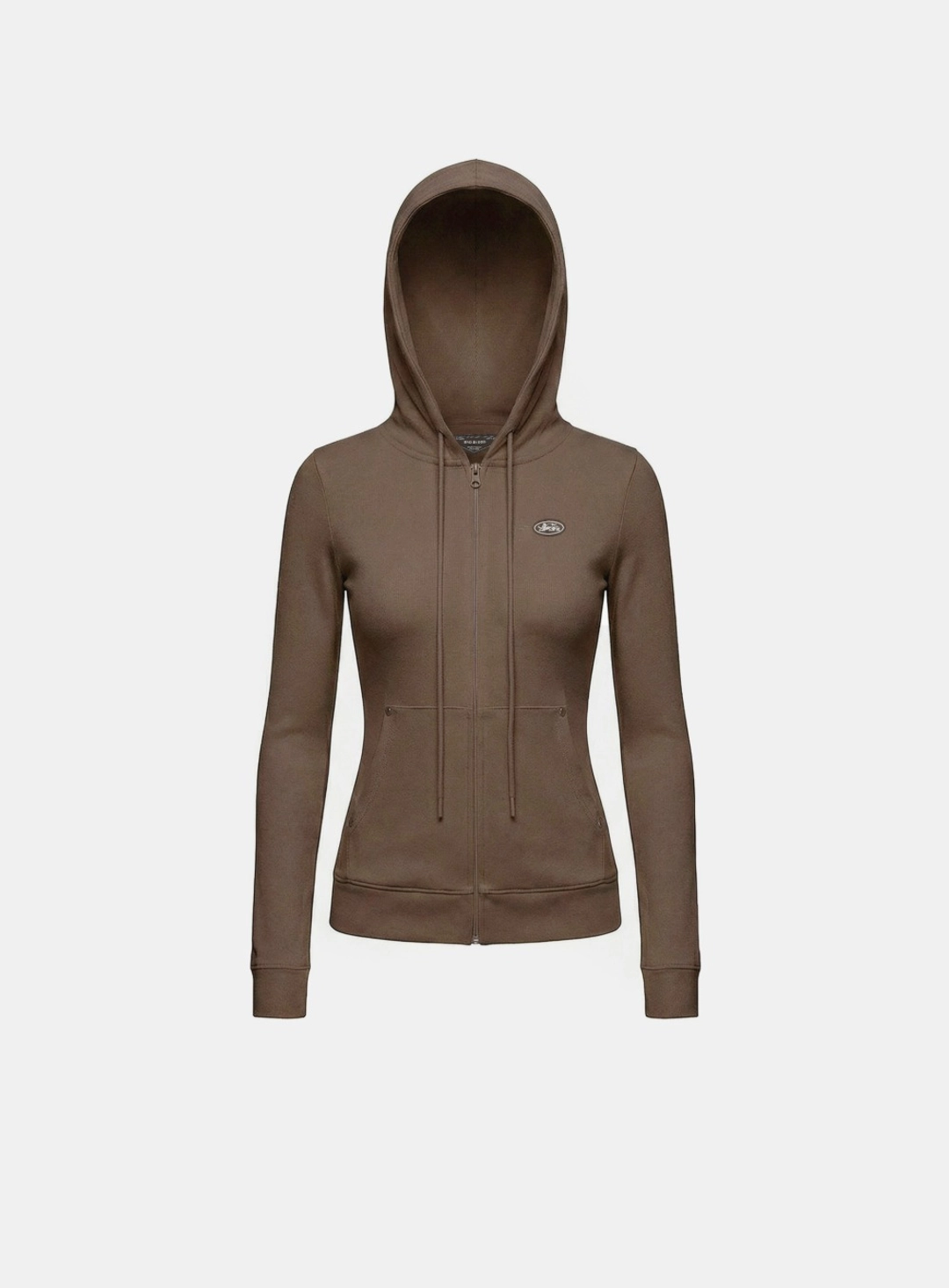 배드블러드 [w-hde26-007] BS Soft Terry Zip-Up Hoodie - Brown 상품 이미지 1
