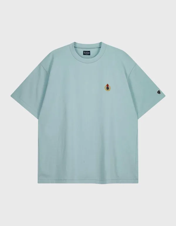 CREST 20S COMPACT YARN T-SHIRT / Sky Blue