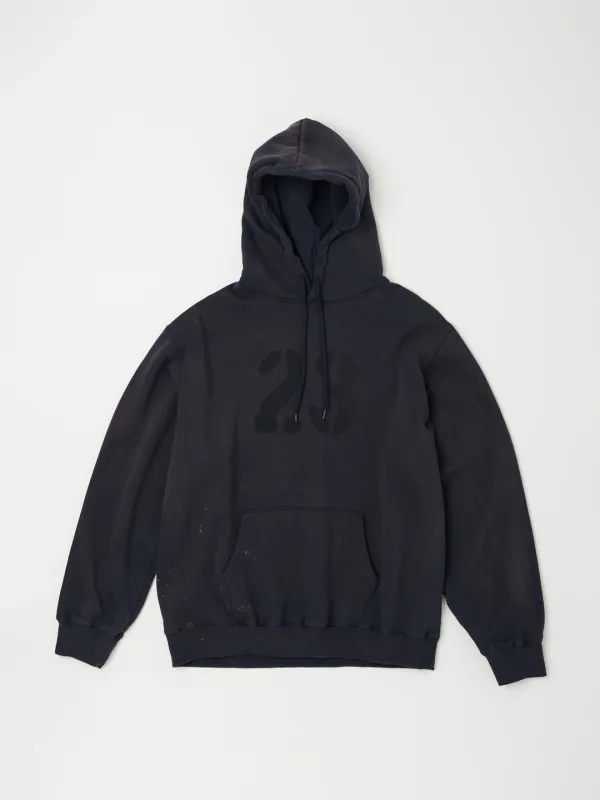 VINTAGE WASHED HOODIE IN NAVY