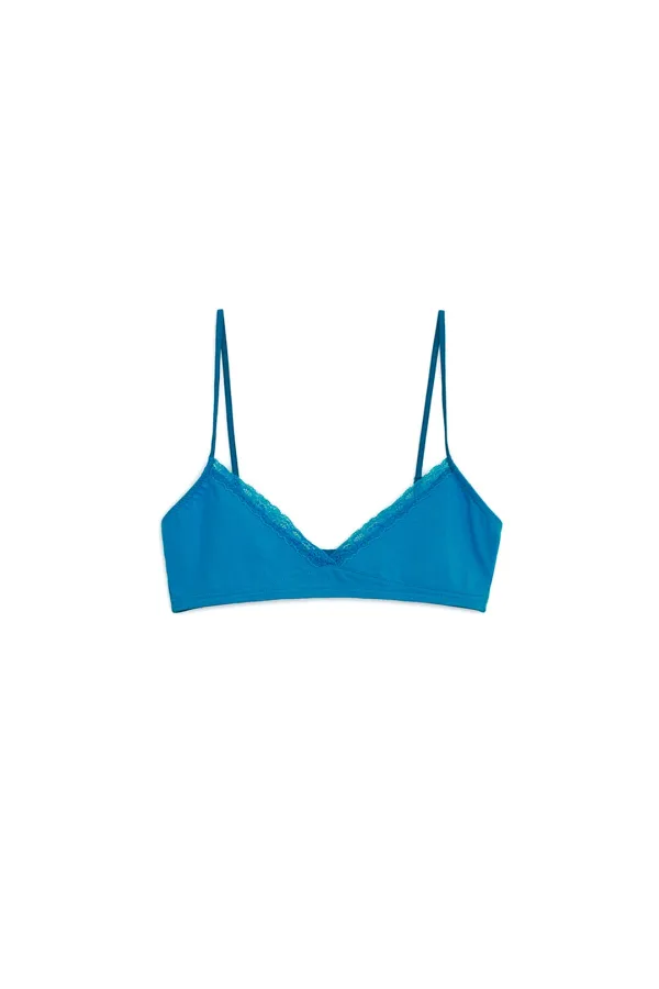 SOFT LACE BRALETTE, BLUE