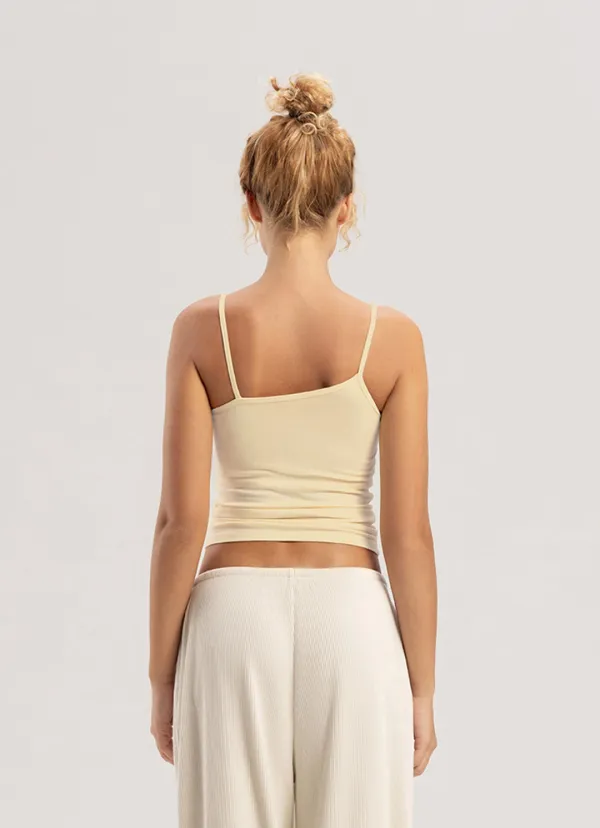 Unbalance tank top_Double Cream