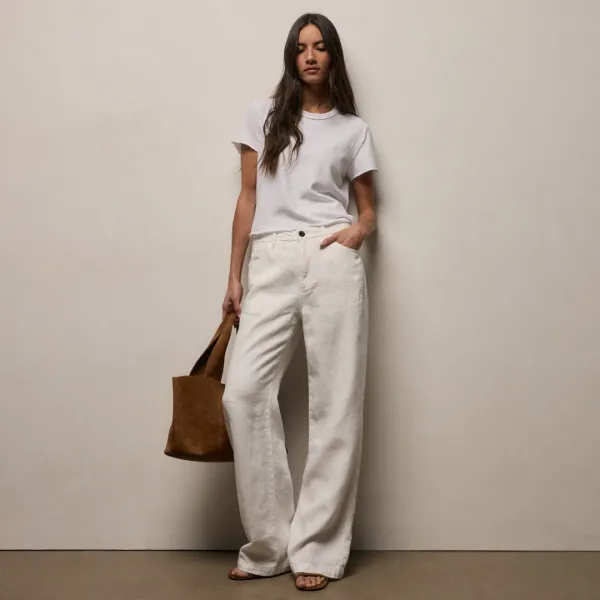 Relaxed Linen Jean - Coastal Cloud