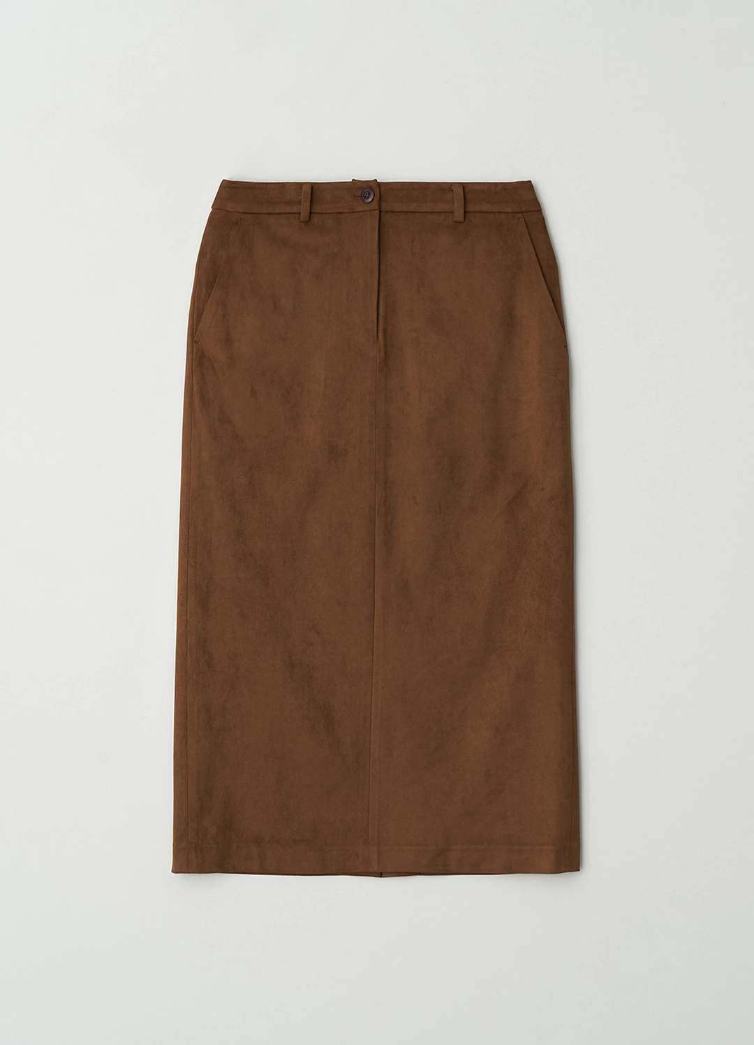 스텝어라운드 [1차] Suede H-line skirt_BROWN 상품 이미지 3