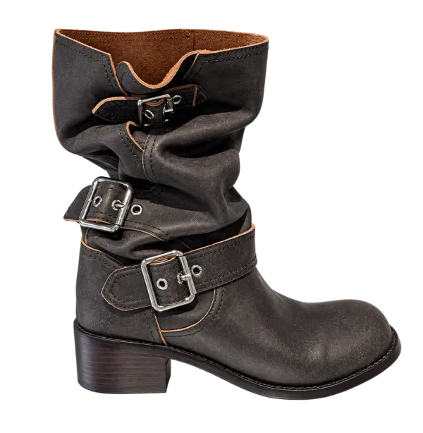 Washed New Biker Boots (Pre Order  -9/20)