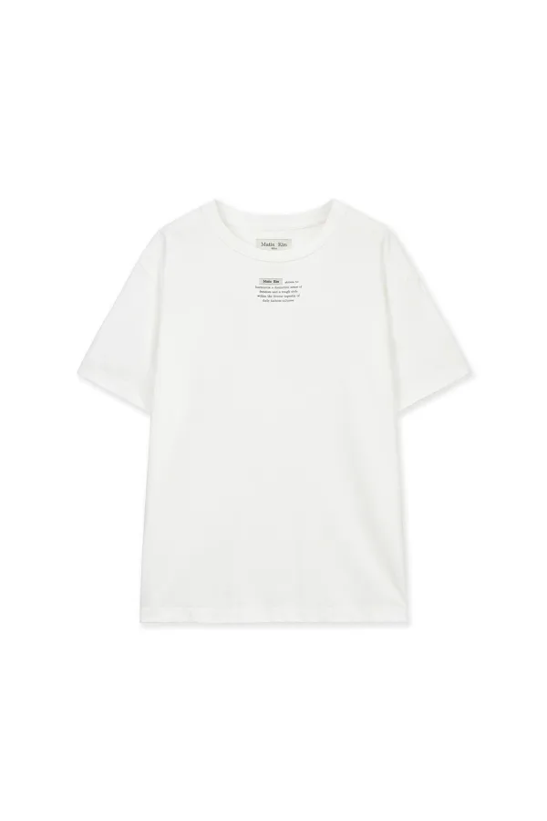 LABEL POINT LETTERING TOP IN WHITE