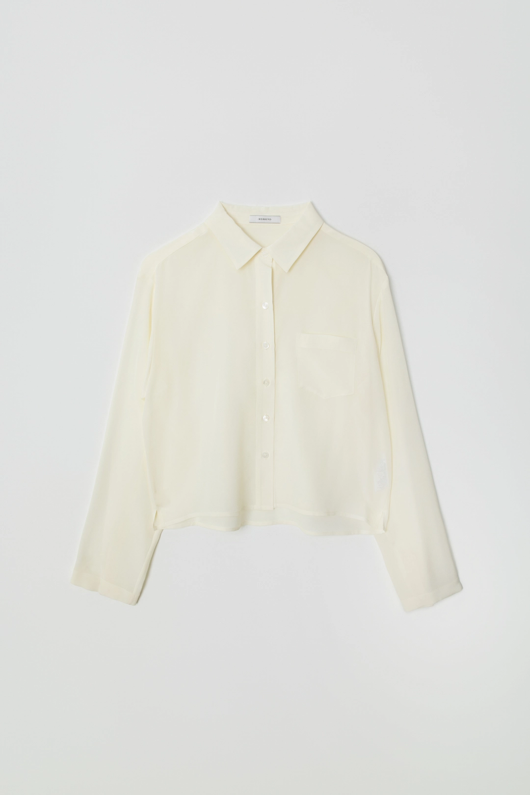 유메르 Voile 100% Silk Shirt 상품 이미지 1