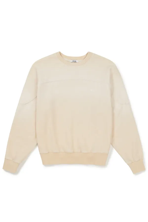 [24FW clove] Pigment Sweatshirt (Beige)